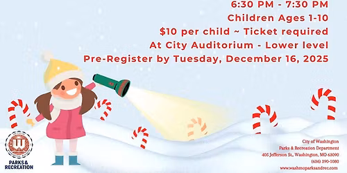 Flashlight Candy Cane Hunt