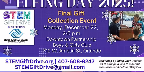 STEM Gift Drive - Elfing Day