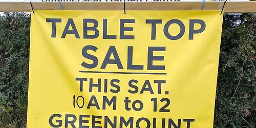 Table Top Sale + Lunch