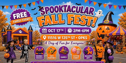 FREE Community Family Festival! SPOOKTACULAR FALL FEST!
