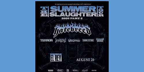 Hatebreed - The Summer Slaughter Tour 2026 | ABQ NM