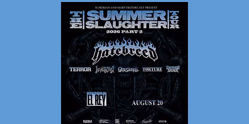 Hatebreed - The Summer Slaughter Tour 2026 | ABQ NM