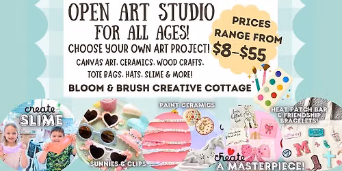 Pop In & Paint Open Art Studio!