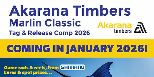 Akarana Timbers Marlin Classic 2026