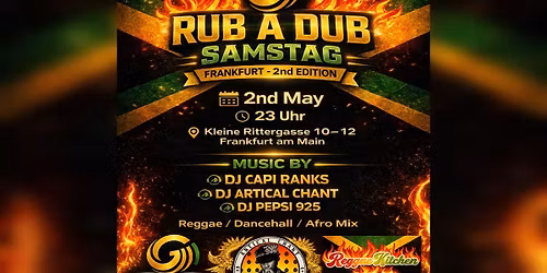 RUB A DUB SAMSTAG FRANKFURT 