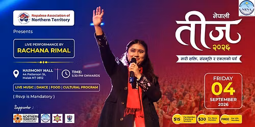 NANT Teej Festival 2026 | Darwin Featuring Rachana Rimal