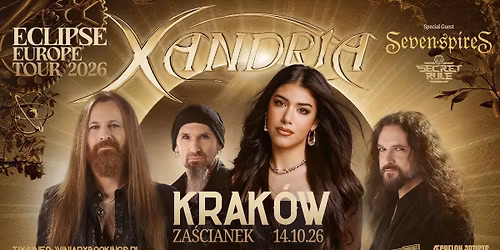 XANDRIA + Seven Spires, Secret Rule \/ 14.10.26 \/ Za\u015bcianek, Krak\u00f3w