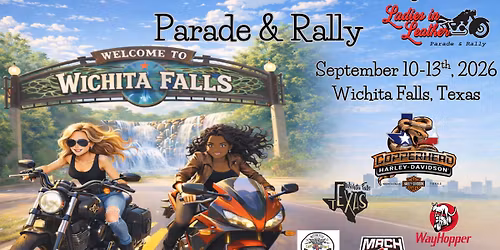 Ladies in Leather Parade & Rally 2026 sponsored by Copperhead Harley Davidson