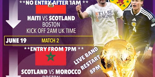 Scotland VS Brasil World Cup 2026 (The Big Groove Live 8pm)
