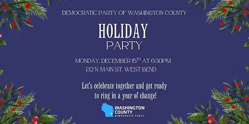 Wash Co Dems Holiday Party