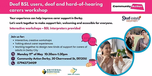 Derby Deaf Carers Connect Workshops