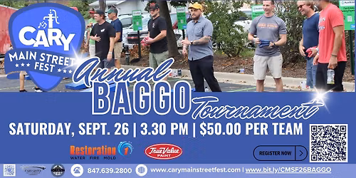 2026 Annual Baggo Tournament at Cary Main Street Fest