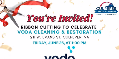 Ribbon Cutting to Celebrate Voda Cleaning & Restoration