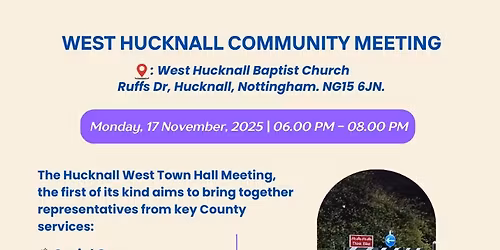 WEST HUCKNALL COMMUNITY MEETING