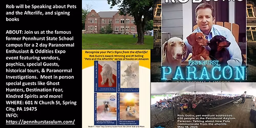 Pennhurst Asylum Paracon: Rob Talks about Pets and the Afterlife, Vendor