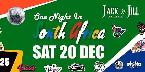 One Night in South Africa @ Jack and Jill Eatery East Auckland.