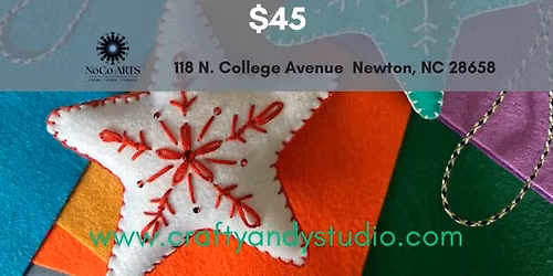 Make your own embroidered ornament!