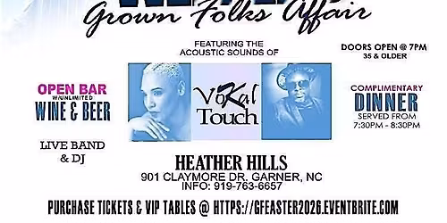 Easter Weekend Grown Folks Affair 2026