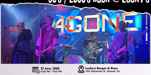 Get Lucky with 4Gone: 90s\/2000s Classics Rockin' the Backyard