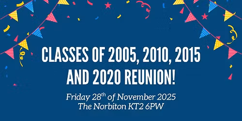 2005, 2010, 2015 and 2020 reunion!