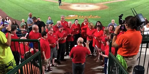 LI Cabaret Theatre sings The Anthem and God Bless America for the LI Ducks!