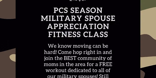 Free Military Spouse S.L.A.M. Fitness Class