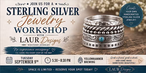 Jewelry Making Workshop @ Yellowhammer Brewing Sept. 9th