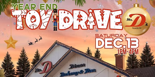 Year End Toy Drive @ Mr. D\u2019s Diner