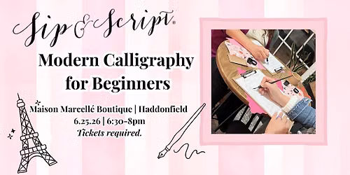Modern Calligraphy for Beginners at Maison Marcellé Boutique