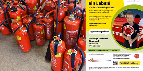 Feuerl\u00f6scher\u00fcberpr\u00fcfung & Stammzell-Typisierungsaktion