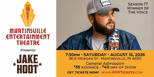 Jake Hoot "Season 17 Voice Winner" at the MET