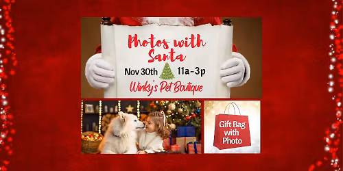 Photos with Santa-Winky's Pet Boutique