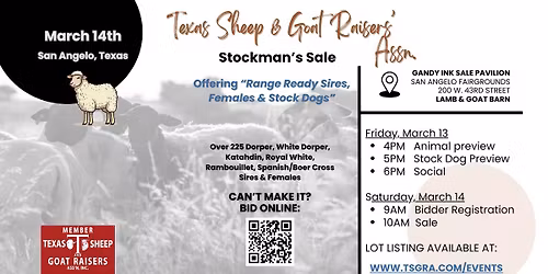 Texas Sheep and Goat Raisers' Assn. Stockman's Sale