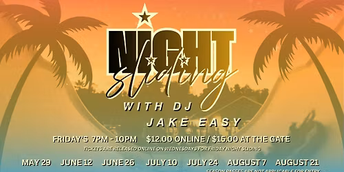 WaterWorks Park Night Sliding with DJ Jake Easy