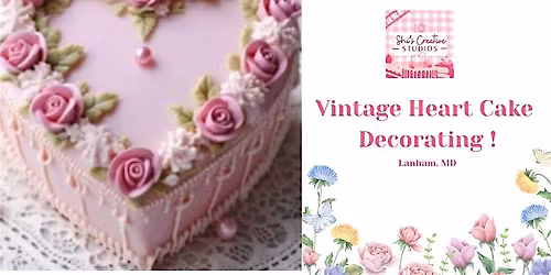 Vintage Heart Cake Decorating Class