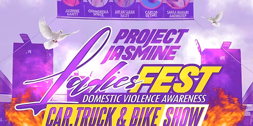 Project Jasmine Ladies Fest Domestic Violence Awareness car truck and bike show 