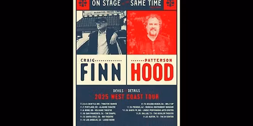 Songs & Stories: Craig Finn  Patterson Hood & Alejandro Escovedo