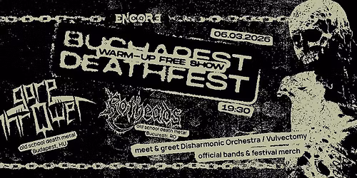 Bucharest Deathfest warm-up free show GORE THROWER (HU) + ROTHEADS (RO) 06.03.2026