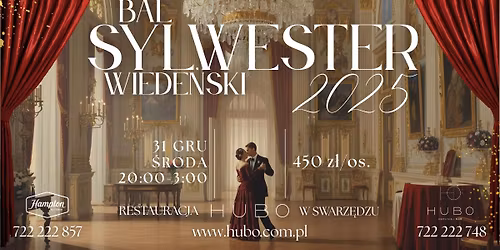 Sylwester 2025 - Bal Wiede\u0144ski w restauracji HUBO