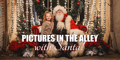 Christmas Pictures in the Alley with Santa