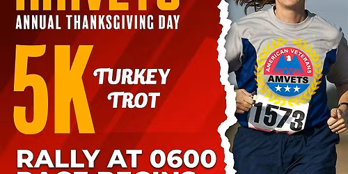 AMVETS 5K Turkey Trot - FREE To the Public