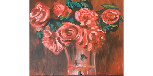 Renoir\u2019s Moss Roses - Paint and Sip in Houston | Classpop!\u2122
