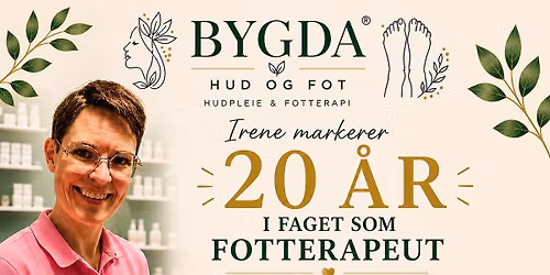 20 \u00e5r i fotterapifaget\u2764\ufe0f\ud83e\uddb6\ud83c\udffb\u2764\ufe0f