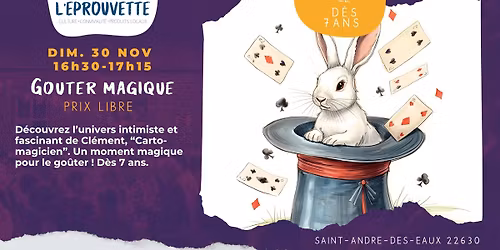 Goûter magique avec Clément le carto-magicien
