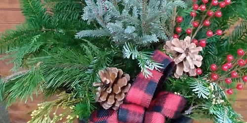 The Club Room (Jamestown,ND) Fresh Holiday Porch Pot Workshop $50+