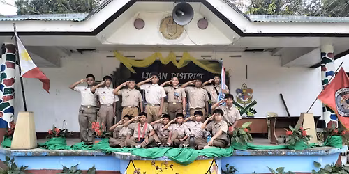 Boy scout of St John Bosco Liloan national highschool backyard camping