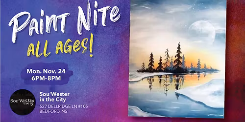 ALL AGES Paint Nite - Crisp Winter Lake