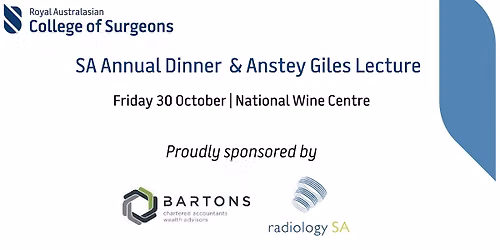 RACS SA Annual Dinner & Anstey Giles Lecture