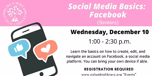Social Media Basics: Facebook (Seniors 55+)