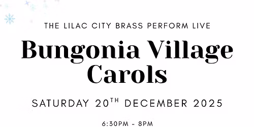 Bungonia Village Carols 2025